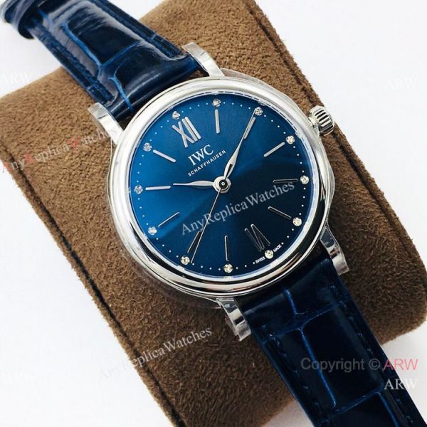 New! AAA Replica IWC Portofino Lady 34mm Watch Swiss 9015 Blue Dial New! AAA Replica IWC Portofino Lady 34mm Watch Swiss 9015 Blue Dial