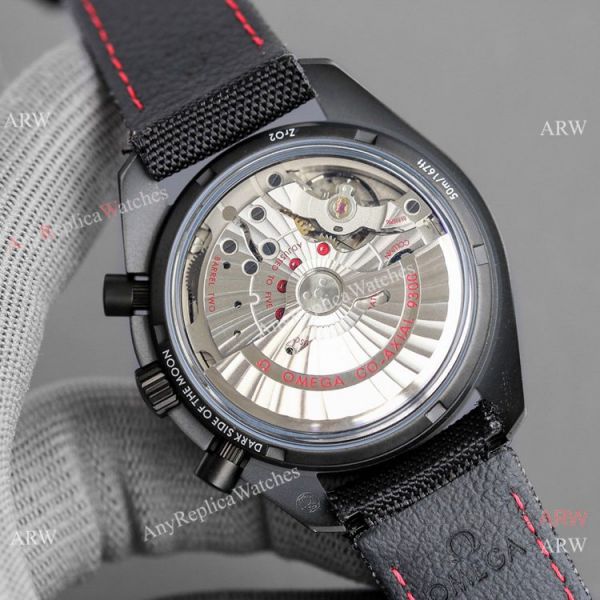 JH Omega Speedmaster Chronograph Dark Side of the Moon Watch Matte Case JH Omega Speedmaster Chronograph Dark Side of the Moon Watch Matte Case
