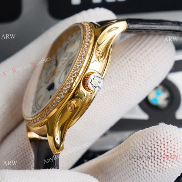 Swiss Replica Patek Philippe Geneve Base 1000 Watch with Diamond Bezel 40mm Swiss Replica Patek Philippe Geneve Base 1000 Watch with Diamond Bezel 40mm
