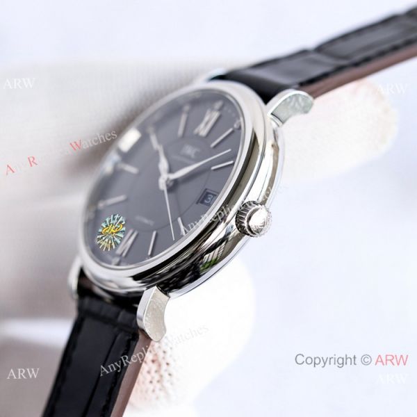 Swiss Replica IWC Portofino Stainless Steel Rhodium Dial Watch 37mm Swiss Replica IWC Portofino Stainless Steel Rhodium Dial Watch 37mm