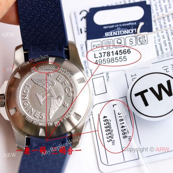 Swiss Longines Hydroconquest Watch Blue Rubber Strap 41mm Swiss Longines Hydroconquest Watch Blue Rubber Strap 41mm