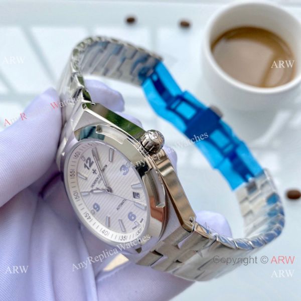 Copy Vacheron Constantin Geneve Overseas Watches SS White Face Copy Vacheron Constantin Geneve Overseas Watches SS White Face