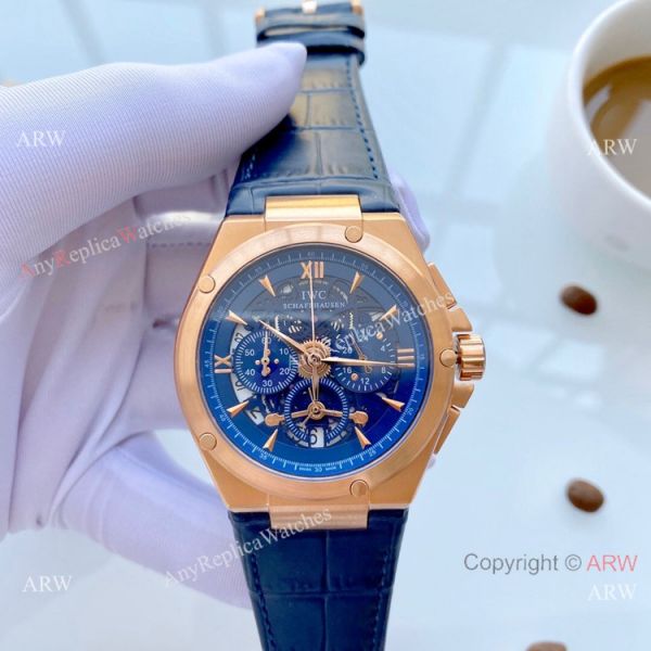 Replica IWC Aquatimer Black and Rose Gold Watches 42mm Replica IWC Aquatimer Black and Rose Gold Watches 42mm