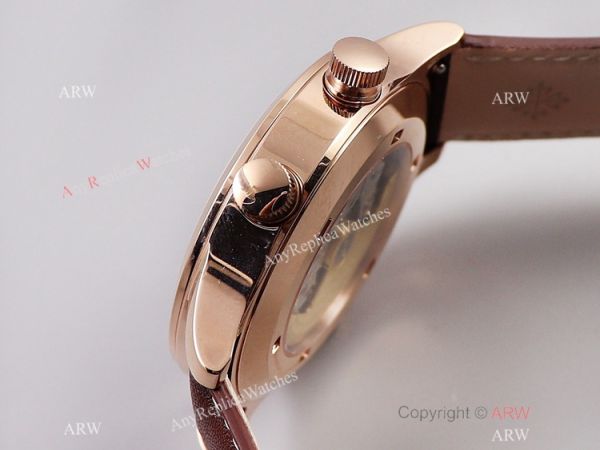 GR Factory Patek Philippe Calatrava Pilot Travel Time Watch Rose Gold GR Factory Patek Philippe Calatrava Pilot Travel Time Watch Rose Gold