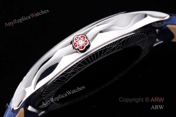 Best Omega De Ville Tr?Sor Ladies Her Time Fake Watch With Blue Fabric Strap Omega 4061 Quartz Movement Best Omega De Ville Tr?Sor Ladies Her Time Fake Watch With Blue Fabric Strap Omega 4061 Quartz Movement