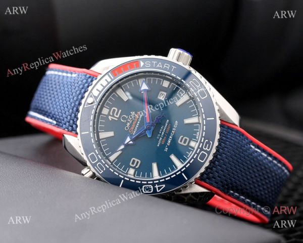 New Copy Omega Planet Ocean 600M Americas Cup Watches Blue Dial New Copy Omega Planet Ocean 600M Americas Cup Watches Blue Dial