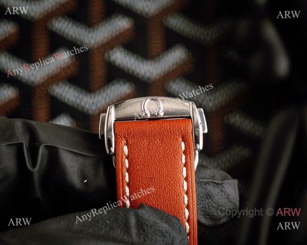 Best Quality Omega Speedmaster Racing Watch Black Case Brown Leather Strap Best Quality Omega Speedmaster Racing Watch Black Case Brown Leather Strap