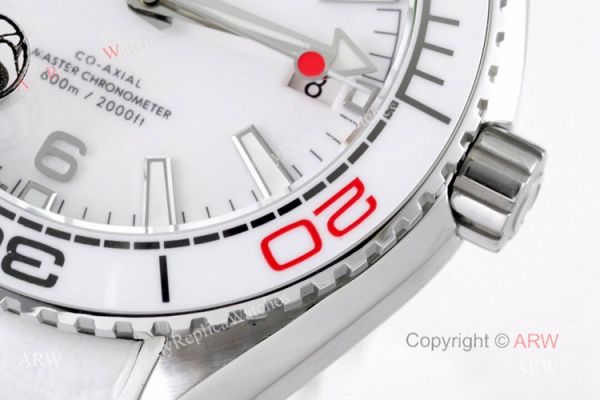 New VS Factory Omega Seamaster Planet Ocean 600m White Ceramic White Rubber Strap TOKYO 2020 Ladies Watch Replica New VS Factory Omega Seamaster Planet Ocean 600m White Ceramic White Rubber Strap TOKYO 2020 Ladies Watch Replica