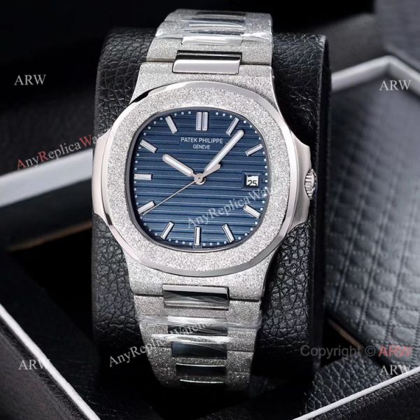 New Replica Patek Philippe Frosted Watch D-Green Dial w-Luminous Markers New Replica Patek Philippe Frosted Watch D-Green Dial w-Luminous Markers