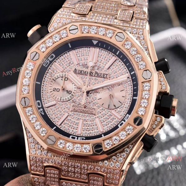 Copy Audemars Piguet Royal Oak Offshore Diver Iced Out Diamond Watches 43mm Copy Audemars Piguet Royal Oak Offshore Diver Iced Out Diamond Watches 43mm