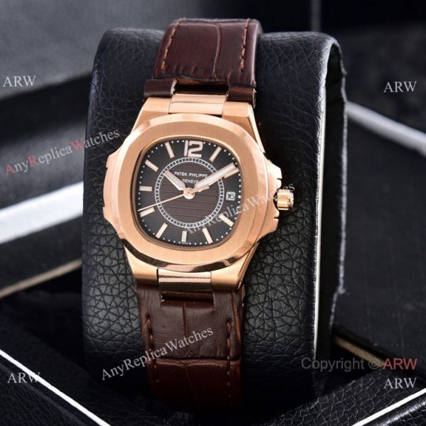 Copy Patek Philippe Nautilus Quartz Watches Rose Gold Women Size Copy Patek Philippe Nautilus Quartz Watches Rose Gold Women Size