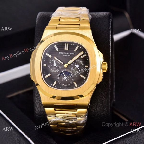 Knockoff Patek Philippe Nautilus Moon Phase Red Gradient Dial Watches 40mm Knockoff Patek Philippe Nautilus Moon Phase Red Gradient Dial Watches 40mm
