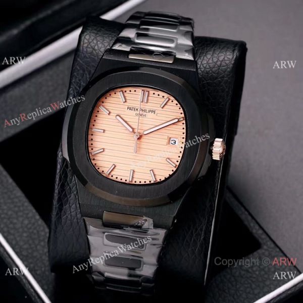 Knockoff Patek Philippe Nautilus All Black Watches Blue Gradient Dial Knockoff Patek Philippe Nautilus All Black Watches Blue Gradient Dial