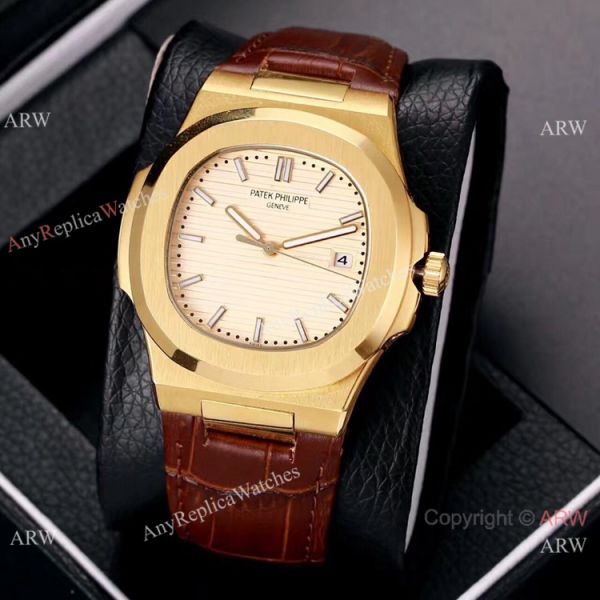 Best Copy Patek Philippe Nautilus 40mm Watches Gold and Black Best Copy Patek Philippe Nautilus 40mm Watches Gold and Black