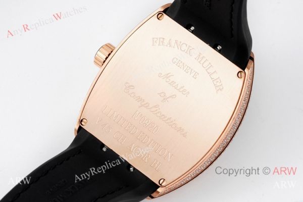 ABF Copy Franck Muller Vanguard V45 Rose Gold Diamonds Watch with Crazy Hour ABF Copy Franck Muller Vanguard V45 Rose Gold Diamonds Watch with Crazy Hour