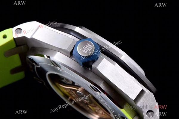 JF Factory V8 1:1 Best Audemars Piguet Divers Watch Green Rubber Strap JF Factory V8 1:1 Best Audemars Piguet Divers Watch Green Rubber Strap