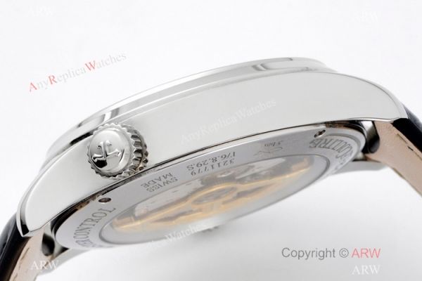 ZF Factory 1:1 Swiss Replica Jaeger leCoultre Master Watch Blue Face Leather Strap ZF Factory 1:1 Swiss Replica Jaeger leCoultre Master Watch Blue Face Leather Strap
