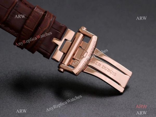 Super Clone Roger Dubuis Excalibur Skeleton Swiss Tourbillon JBF V3 Diamond Black Dial Watch Rose Gold Super Clone Roger Dubuis Excalibur Skeleton Swiss Tourbillon JBF V3 Diamond Black Dial Watch Rose Gold