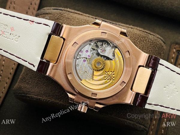 (PF Factory) Patek Philippe Nautilus Moonphase 5724 Watch Rose Gold Black Dial (PF Factory) Patek Philippe Nautilus Moonphase 5724 Watch Rose Gold Black Dial