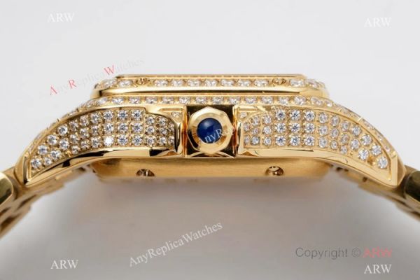 AC Factory Swiss Copy Panthere De Cartier Watch 27mm Yellow Gold Diamond AC Factory Swiss Copy Panthere De Cartier Watch 27mm Yellow Gold Diamond