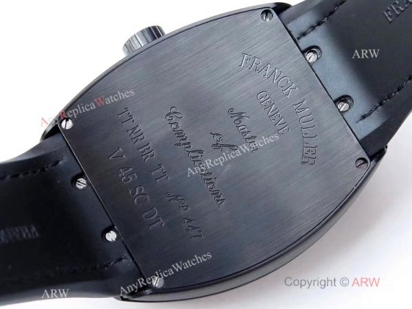 ZF Factory Swiss Replica Franck Muller Vanguard Yachting V45 Watch Solid Black 9015 Movement ZF Factory Swiss Replica Franck Muller Vanguard Yachting V45 Watch Solid Black 9015 Movement