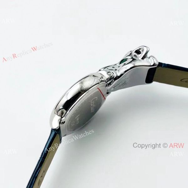 New! Copy Cartier Panthere De Silver Diamond Watches Swiss Quartz movement New! Copy Cartier Panthere De Silver Diamond Watches Swiss Quartz movement