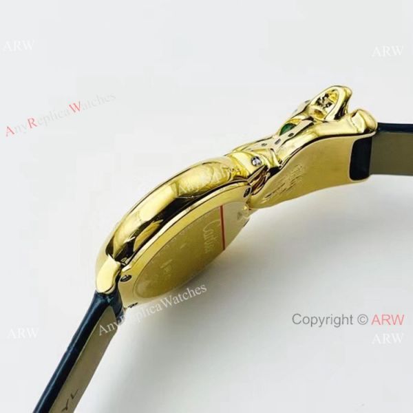 New! Copy Cartier Panthere Gold Diamond Lady Watches Swiss Quartz New! Copy Cartier Panthere Gold Diamond Lady Watches Swiss Quartz