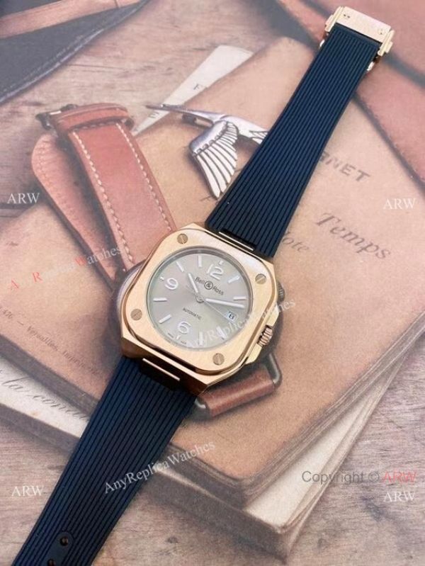 2021 New Copy Bell Ross BR05 Automatic Watch Rose Gold 42mm Mens 2021 New Copy Bell Ross BR05 Automatic Watch Rose Gold 42mm Mens