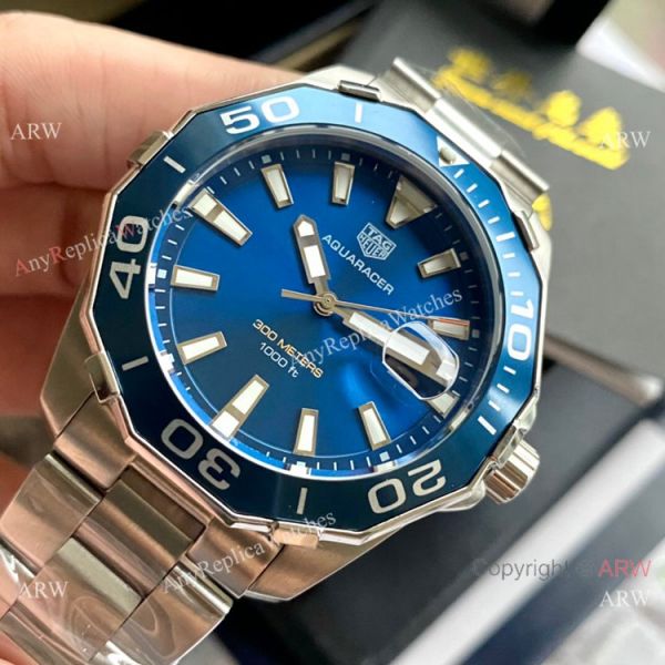 New Replica TAG Heuer Aquaracer 300m QUARTZ Watch Blue Rubber Strap New Replica TAG Heuer Aquaracer 300m QUARTZ Watch Blue Rubber Strap