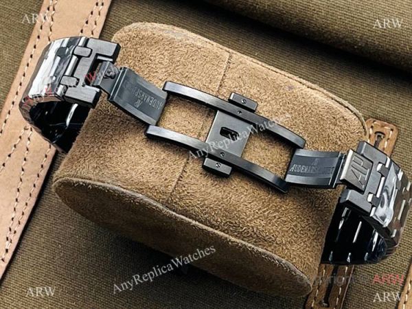 TW factory Swiss Copy Audemars Piguet Royal Oak Blacksteel 41mm Watch Annual Calendar Watch TW factory Swiss Copy Audemars Piguet Royal Oak Blacksteel 41mm Watch Annual Calendar Watch