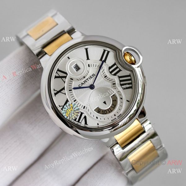 JH Factory Swiss Replica Ballon Bleu Cartier 9120 Watch Two Tone 42mm JH Factory Swiss Replica Ballon Bleu Cartier 9120 Watch Two Tone 42mm