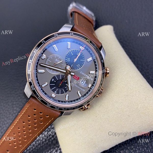 Swiss Grade One Chopard Mille Miglia GTS Azzurro Chrono Watch Rose Gold Crown Swiss Grade One Chopard Mille Miglia GTS Azzurro Chrono Watch Rose Gold Crown