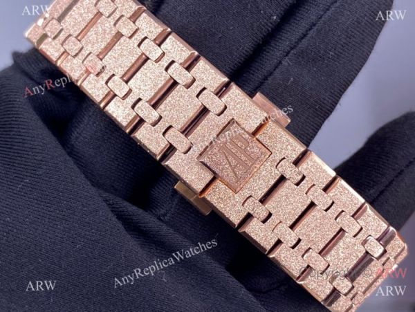 JF Factory Swiss Audemars Piguet 15410 Frosted Gold Blue Dial Watch 37mm Lady JF Factory Swiss Audemars Piguet 15410 Frosted Gold Blue Dial Watch 37mm Lady