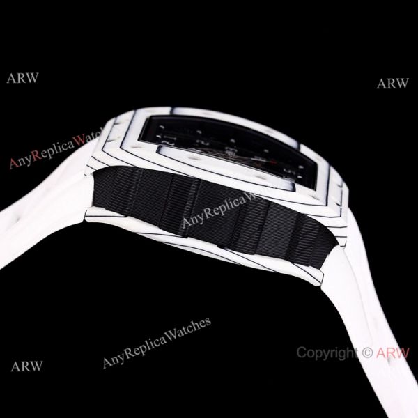 Best Copy Richard Mille RM 030 White Rush Limit Edition Watch Black Rubber Band Best Copy Richard Mille RM 030 White Rush Limit Edition Watch Black Rubber Band