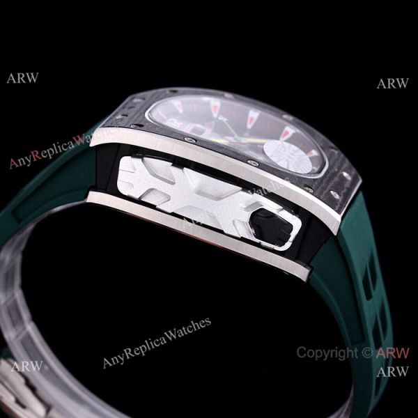 Best RM 62-01 Richard Mille Tourbillon Vibrating Alarm ACJ Green Rubber Band Watch Replica Best RM 62-01 Richard Mille Tourbillon Vibrating Alarm ACJ Green Rubber Band Watch Replica