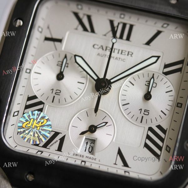 JH Swiss Grade Cartier Santos de Cartier Chronograph WSSA0017 Watch JH Swiss Grade Cartier Santos de Cartier Chronograph WSSA0017 Watch