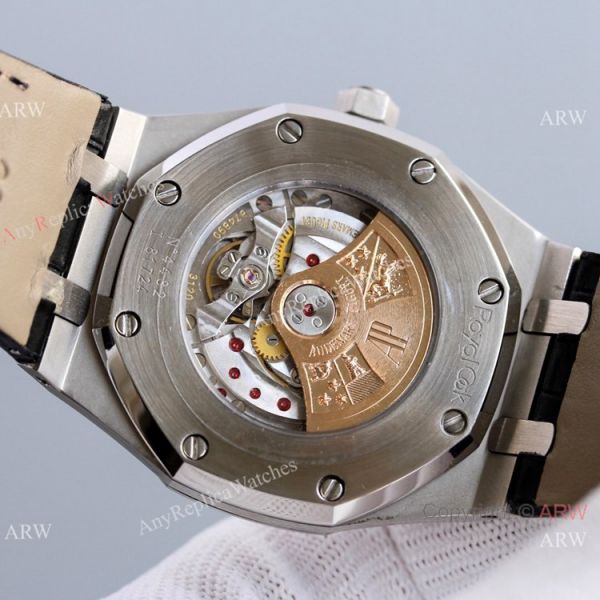 Diamond Audemars Piguet Royal Oak 15400 Watch With Black Leather Strap Best Replica Diamond Audemars Piguet Royal Oak 15400 Watch With Black Leather Strap Best Replica