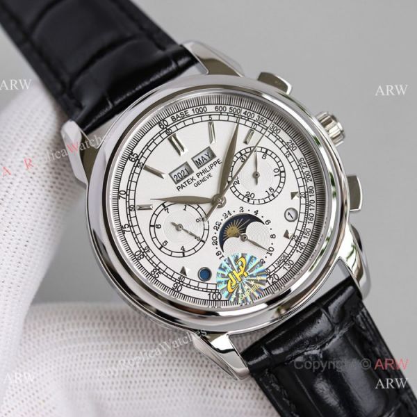 2021! Swiss Copy Patek Philippe 5270G Perpetual Calendar Chronograph JH V2 Version Watch White Dial 2021! Swiss Copy Patek Philippe 5270G Perpetual Calendar Chronograph JH V2 Version Watch White Dial