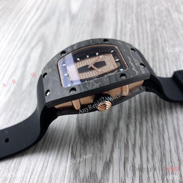 Swiss Quality Richard Mille RM007-1 Women Watch CarbonRose Gold Case Swiss Quality Richard Mille RM007-1 Women Watch CarbonRose Gold Case