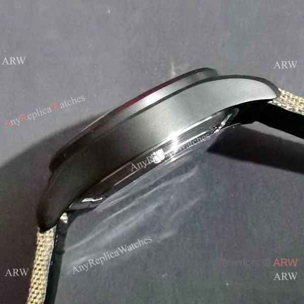 New Clone IWC Pilots Quartz Green fabric Leather Strap Watch New Clone IWC Pilots Quartz Green fabric Leather Strap Watch