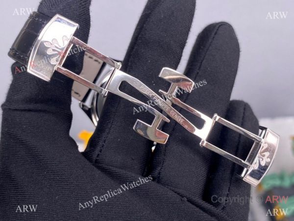PPF Swiss Patek Philippe Aquanaut Lady Black Leather Strap Copy Watch PPF Swiss Patek Philippe Aquanaut Lady Black Leather Strap Copy Watch