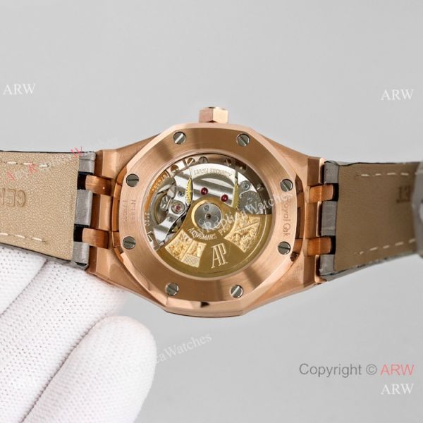 JH Factory Audemars Piguet Royal Oak Rose Gold 37mm Gray Dial Watch JH Factory Audemars Piguet Royal Oak Rose Gold 37mm Gray Dial Watch