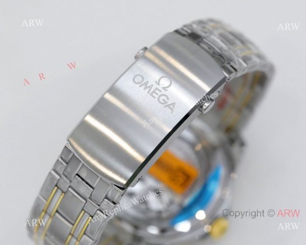 2021 Latest Swiss Omega Seamaster Diver 300M OR Factory 8800 Watch Two Tone Blue Ceramic Bezel 2021 Latest Swiss Omega Seamaster Diver 300M OR Factory 8800 Watch Two Tone Blue Ceramic Bezel