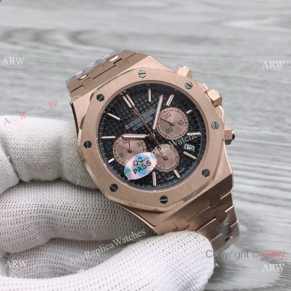 Japan Grade Copy Audemars Piguet Royal Oak Watches Rose Gold Gray Dial 44mm Japan Grade Copy Audemars Piguet Royal Oak Watches Rose Gold Gray Dial 44mm