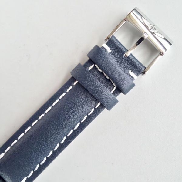 Swiss Grade Copy Breitling Transocean Day Date V7 Factory Watch Blue Dial Blue Leather Strap Swiss Grade Copy Breitling Transocean Day Date V7 Factory Watch Blue Dial Blue Leather Strap