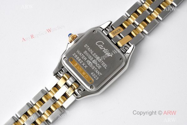 BV factory 1:1 Replica Panthere De Cartier 22mm Watch Two Tone White Dial BV factory 1:1 Replica Panthere De Cartier 22mm Watch Two Tone White Dial