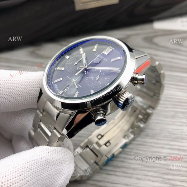 40mm Tag Heuer Carrera Blue Face Stainles Steel Watches For Men Replica 40mm Tag Heuer Carrera Blue Face Stainles Steel Watches For Men Replica