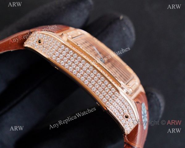 Best Cartier Santos Fully Iced Out Rose Gold Cartier Santos 100 Diamond Watch Replica Best Cartier Santos Fully Iced Out Rose Gold Cartier Santos 100 Diamond Watch Replica