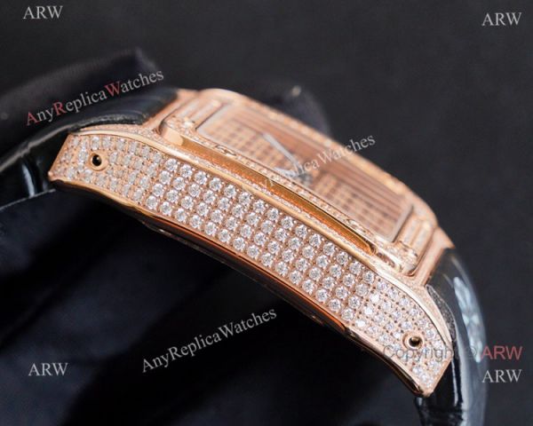 Iced Out Cartier Santos 100 Replica Watches Automatic High End Replica Iced Out Cartier Santos 100 Replica Watches Automatic High End Replica