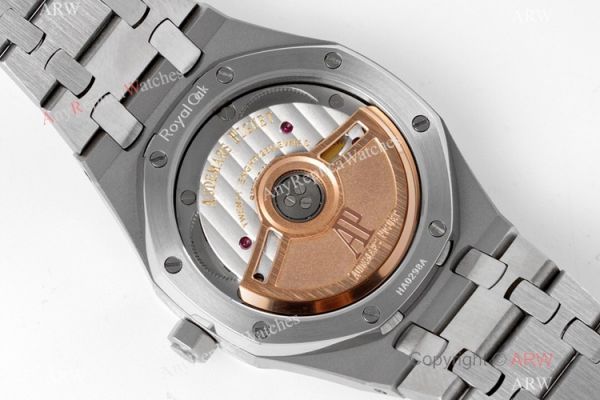 2021 New Swiss Copy Audemars Piguet Royal Oak 34mm SS Blue Textured Dial Watch Cal.5800 Movement 2021 New Swiss Copy Audemars Piguet Royal Oak 34mm SS Blue Textured Dial Watch Cal.5800 Movement